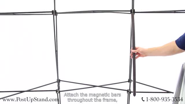 Curved Trade Show Booth Assembly from Post Up Stand